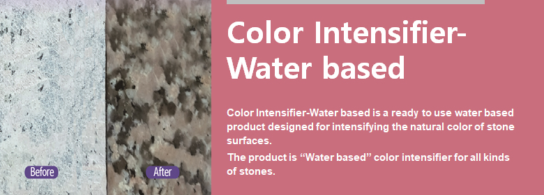 ConfiAd® Color Intensifier-Water based is a ready to use water based product designed for intensifying the natural color of stone surfaces.
The product is “Water based” color intensifier for all kinds of stones.